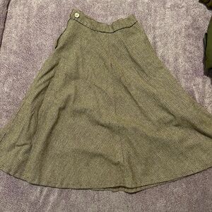 Elegant Midi Skirt in Tan